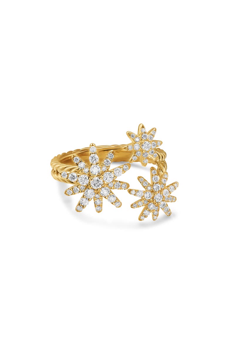 David Yurman Starburst Pavé Diamond Ring, Alternate, color, Gold