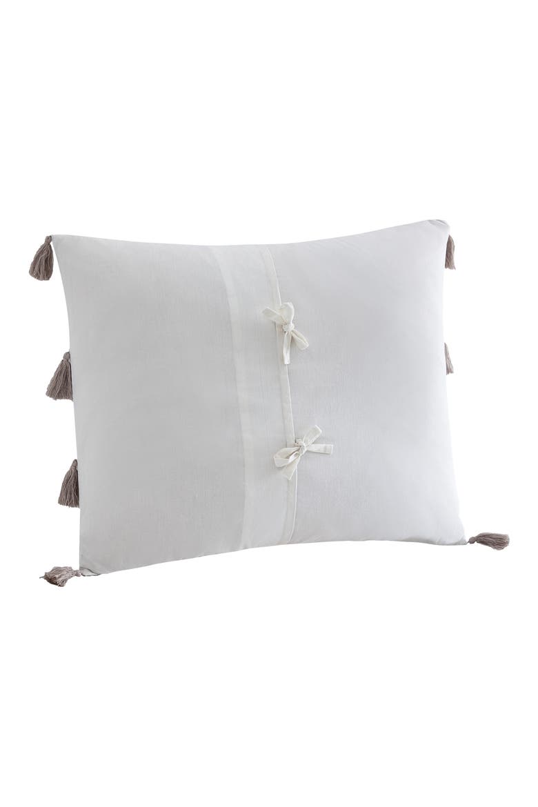 Panama Stripe Comforter & Sham Set, Alternate, color, GREY