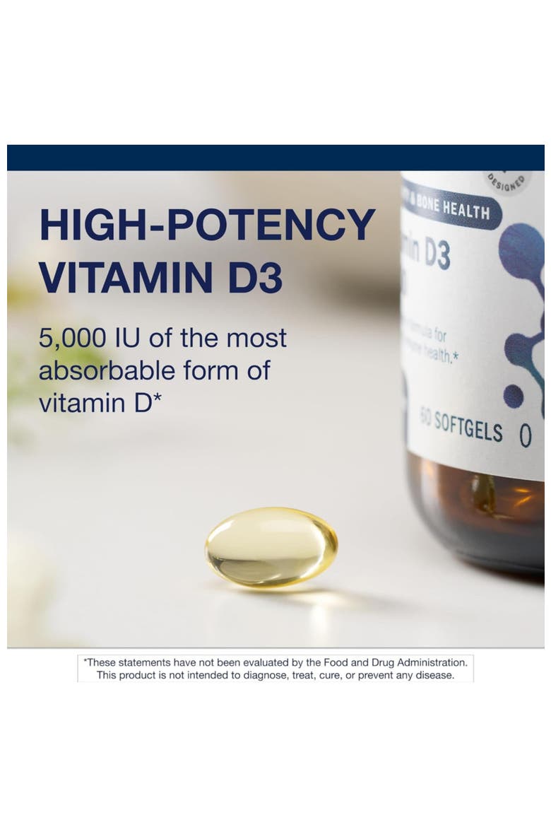 Vitamin D3 5000 IU High Potency Softgels 60 Count, Alternate, color, None