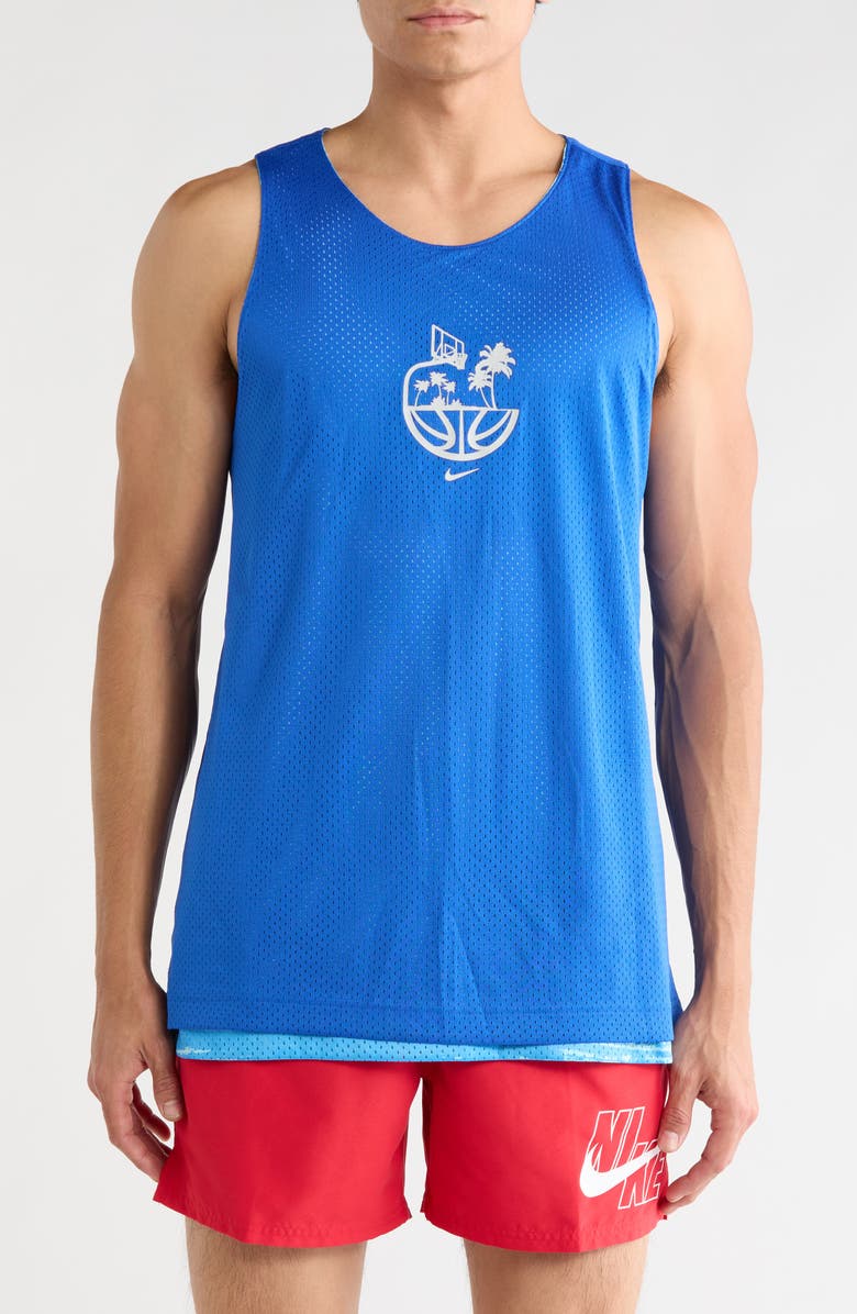 Nike Summer Hoop Mesh Basketball Jersey, Alternate, color, Copa/ Game Royal