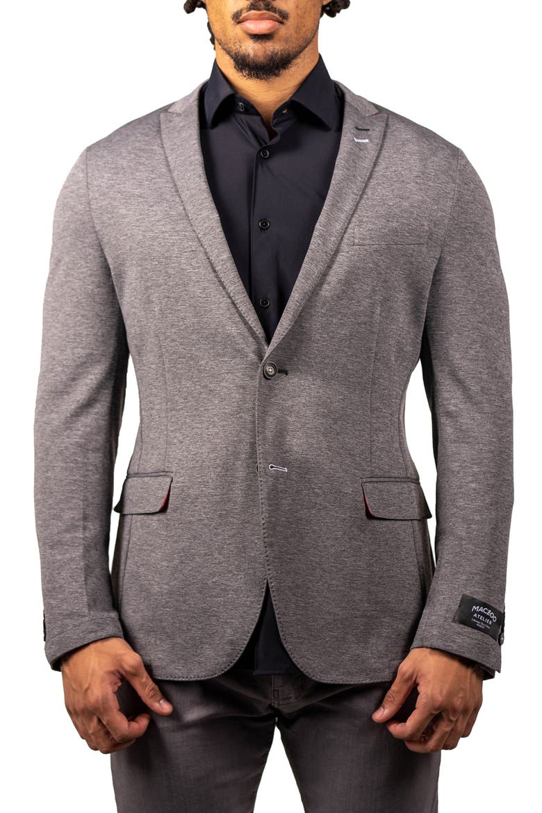 Stretch Grey Unconstructed Blazer, Main, color, GREY