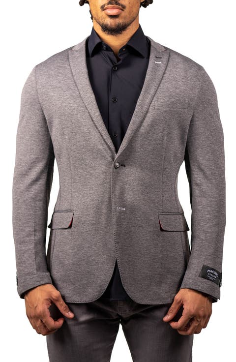 Stretch Grey Unconstructed Blazer