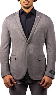Maceoo Stretch Grey Unconstructed Blazer