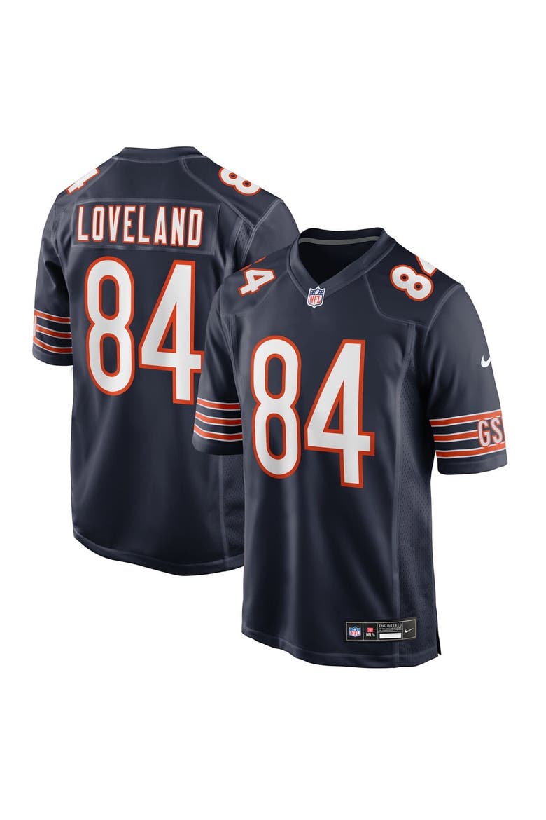 Men's Nike Colston Loveland Navy Chicago Bears 2025 NFL Draft First Round Pick Game Jersey, Main, color, Navy