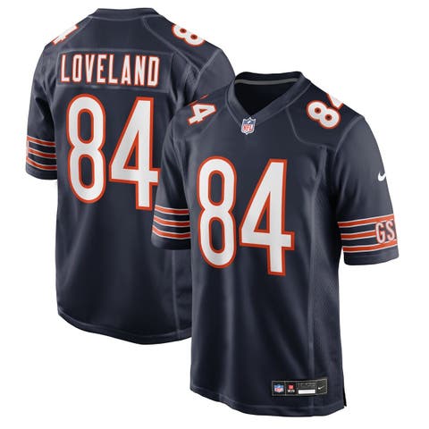 Men's Nike Colston Loveland Navy Chicago Bears 2025 NFL Draft First Round Pick Game Jersey