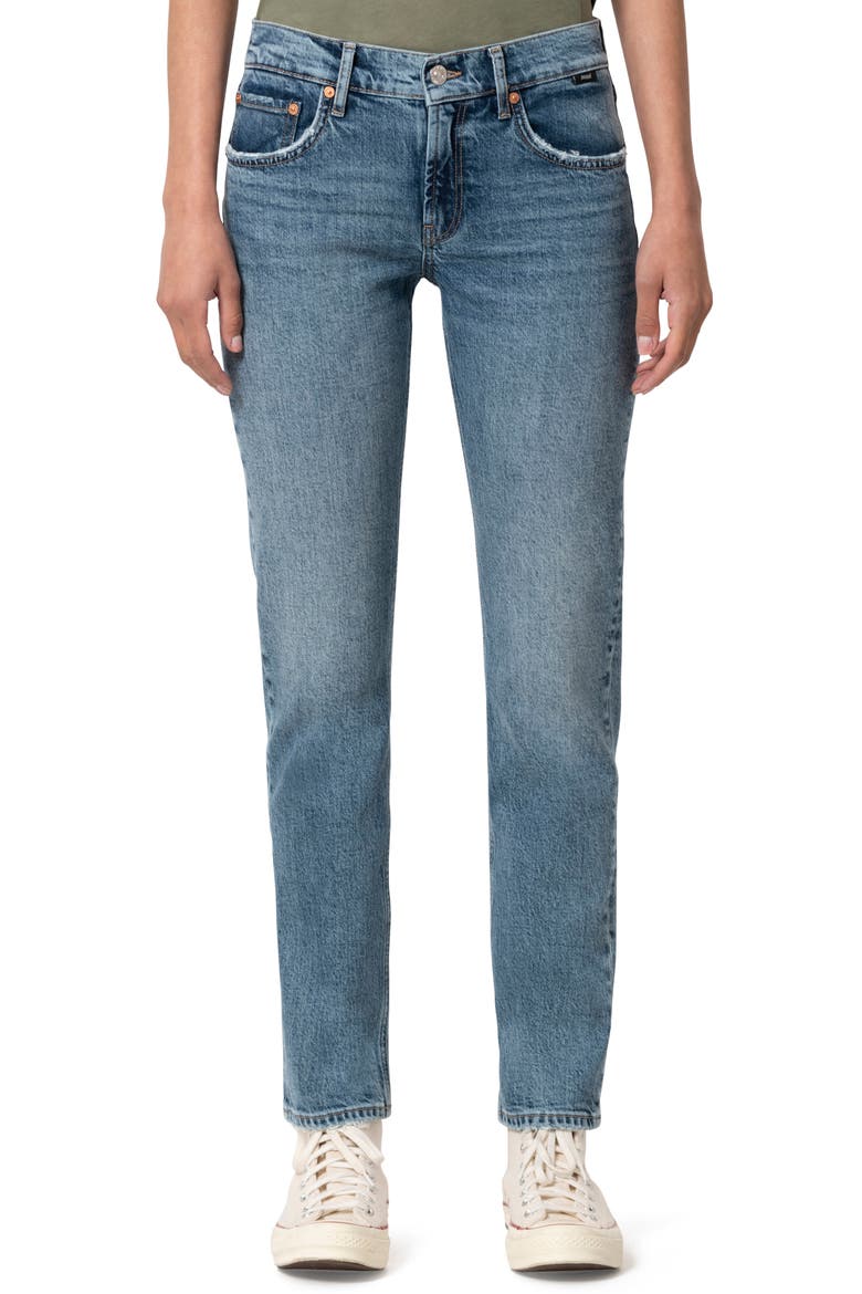 Mirella Skinny Jeans, Main, color, MID BRUSHED BLUE