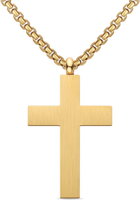 Men's Cross Pendant Necklace