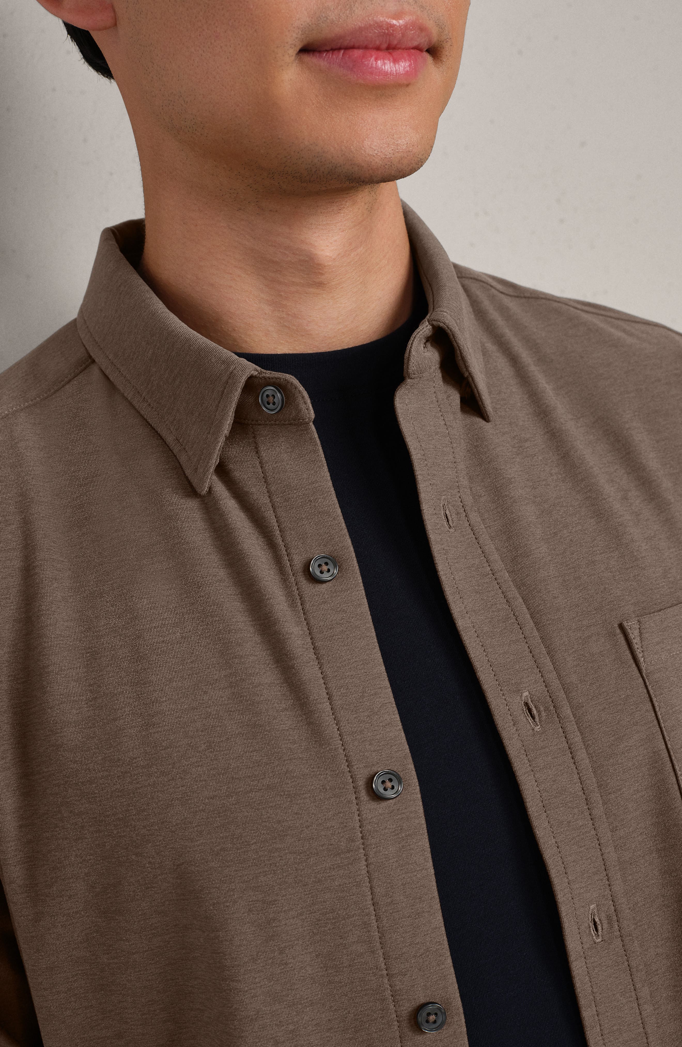 WFH Knit Button-Up Shirt - image 2