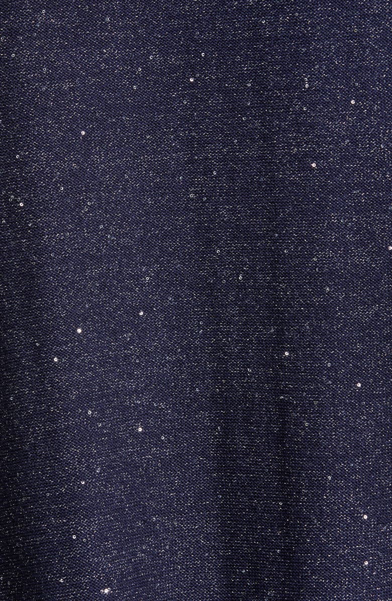 Lafayette 148 New York Sequin Metallic Silk & Wool Blend Hoodie, Alternate, color,