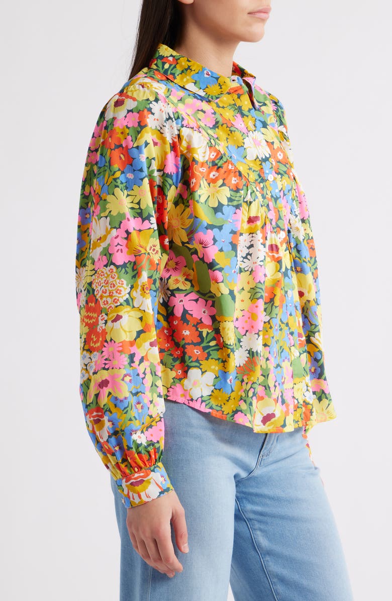 LOVE THE LABEL Sebali Floral Print Shirt, Alternate, color, 