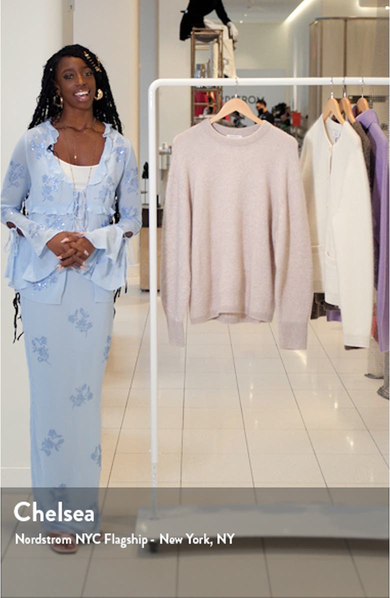 Alpaca Blend Crewneck Sweater, sales video thumbnail