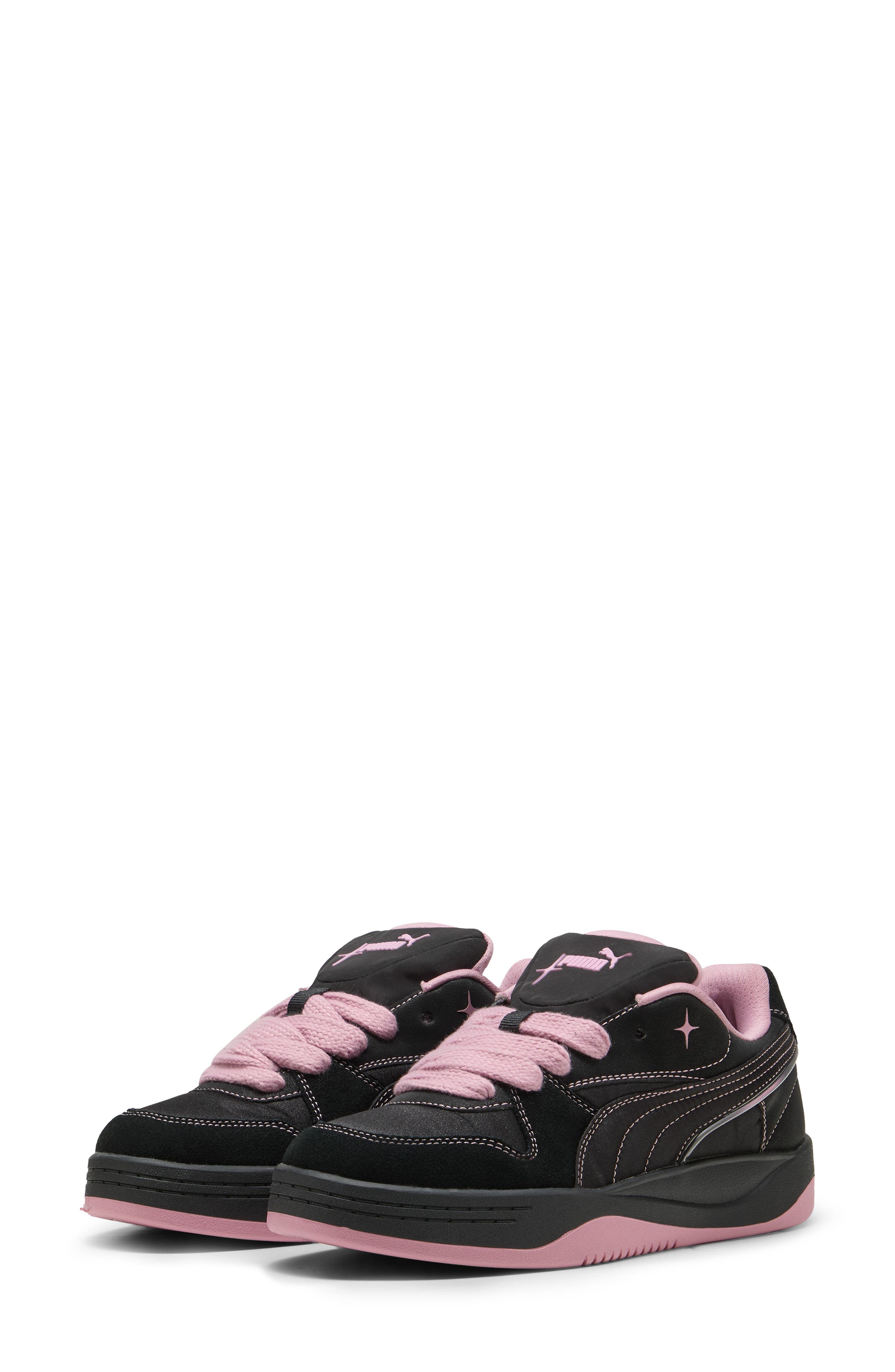 PUMA Park Luna Satin Sneaker, Main, color, Puma Black/ Poised Pink