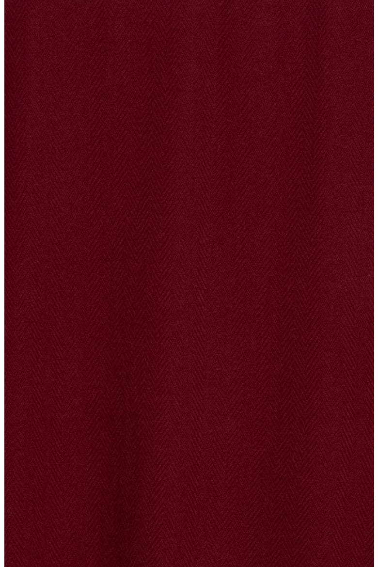 Brushed Herringbone Wrap Scarf, Alternate, color, BURGUNDY