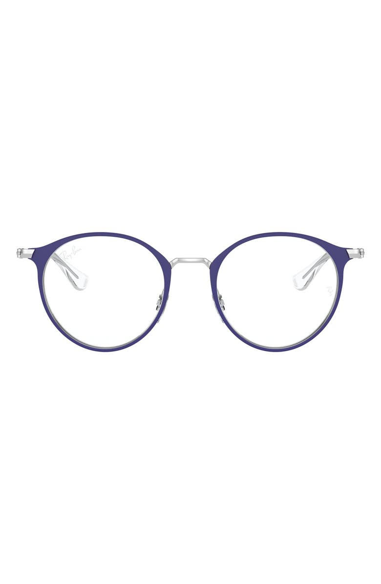 Ray-Ban Kids' 48mm Round Optical Glasses, Main, color,