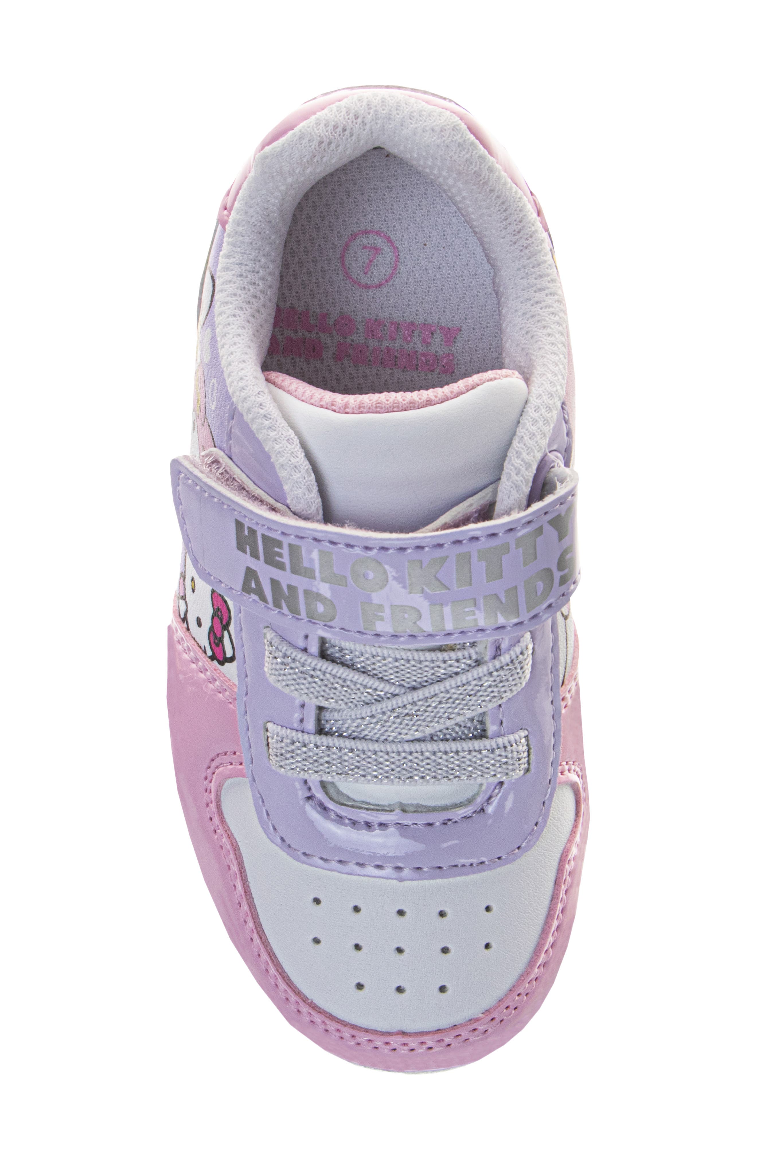 JOSMO Kids' Hello Kitty<sup>®</sup> & Friends Hook & Loop Sneaker, Alternate, color, Pink/ Purple