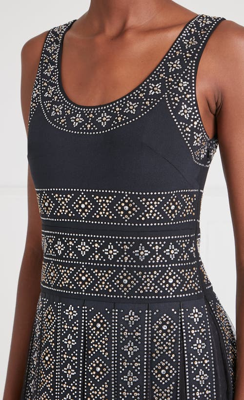 Temperley London Gallantry Midi Dress In Black