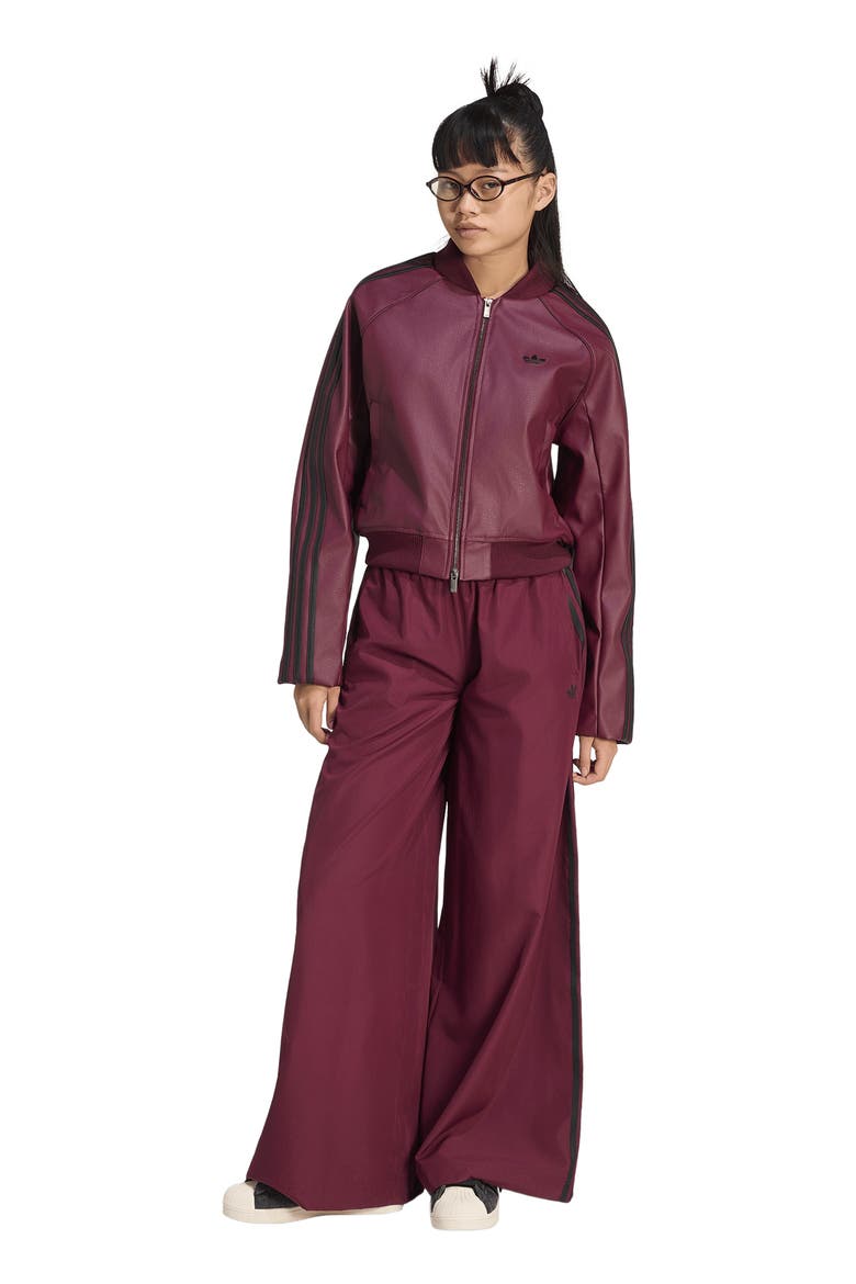 Firebird Wide Leg Track Pants, Alternate, color, MAROON/ BLACK