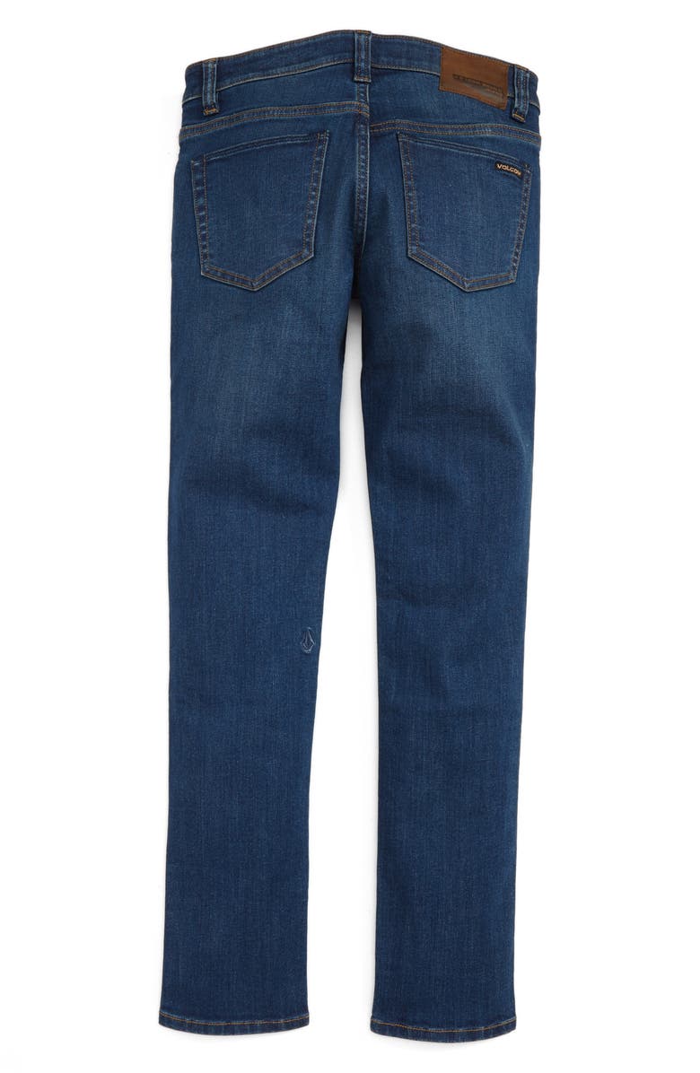 Volcom 'Solver' Straight Leg Denim Jeans, Alternate, color, 