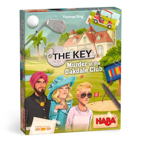 The Key Murder at The Oakdale Club, Detective Case Files Board Games for Kids Ages 8-12, Strategy Mystery Game for Family Night, Made in Germany