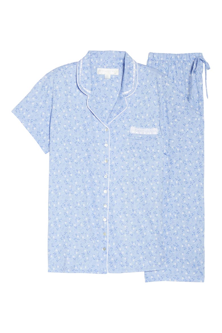 Jersey Pajamas, Alternate, color, BLUE VINEY FLORAL