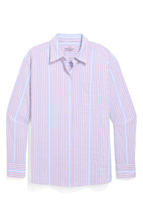 Vineyard Vines Harbor Stripe Seersucker Button-up Shirt