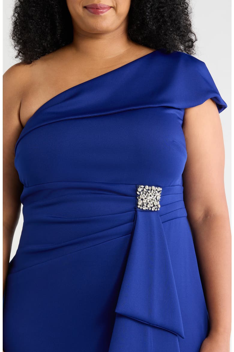 One-Shoulder Gown, Alternate, color, ROYAL