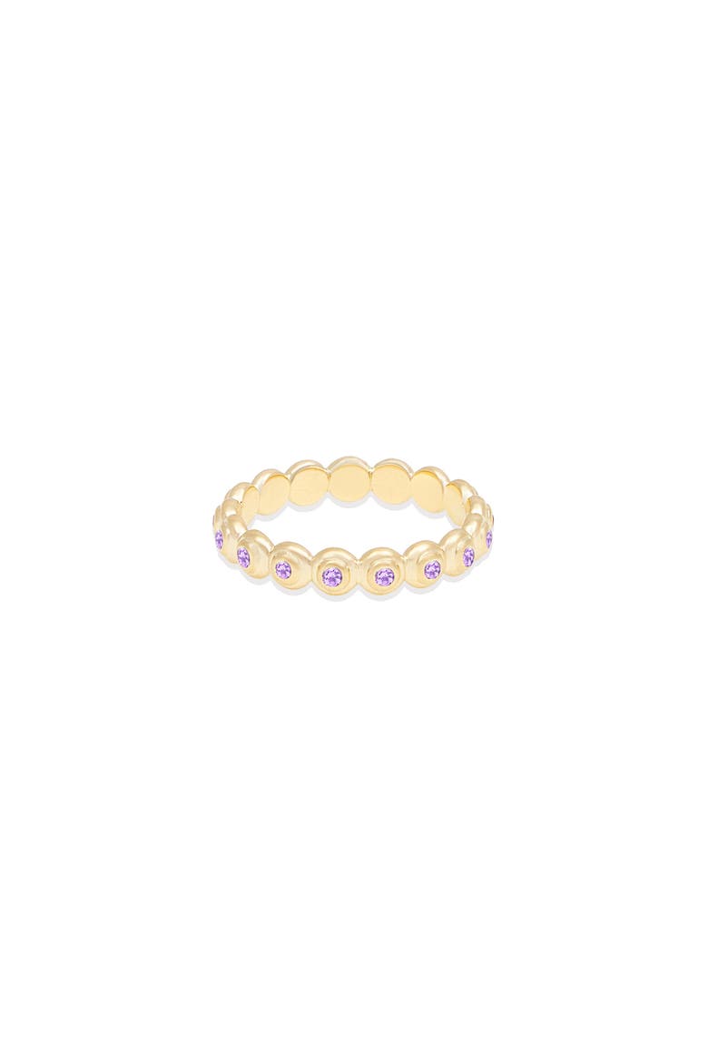 Evolve Stacking Ring - Small, Main, color, Amethyst-Gold