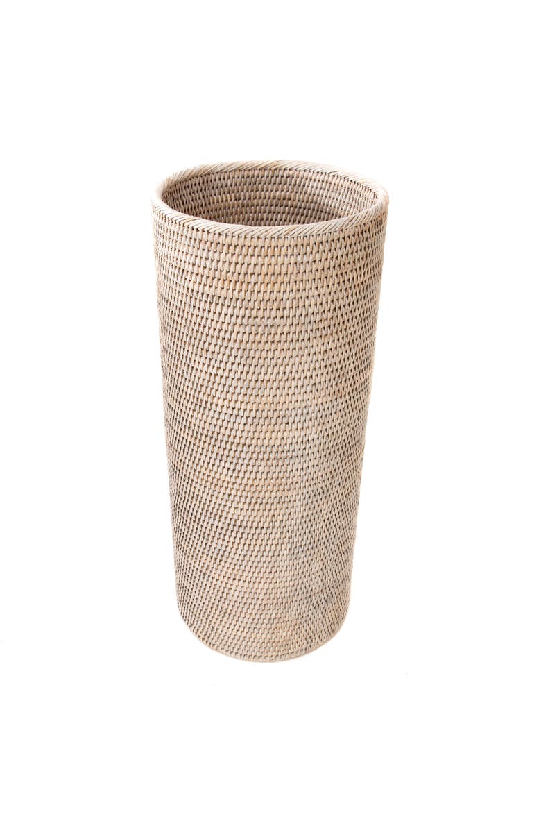 Artifacts Trading Company<sup>™</sup> Artifacts Rattan Round Umbrella Basket, Alternate, color, White Wash