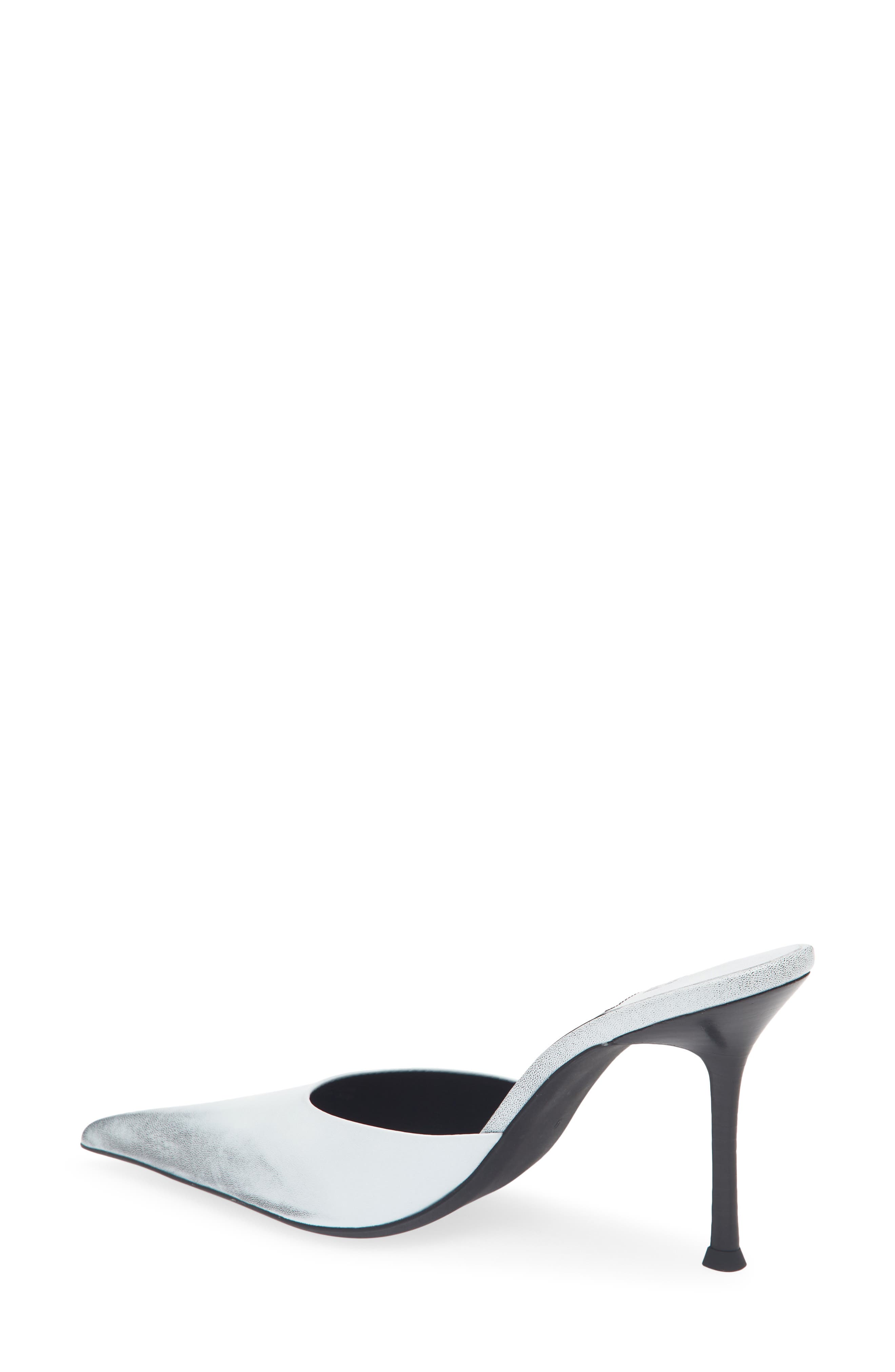 Robyn Pointed Toe Mule, Alternate, color, WHITE RUBOFF