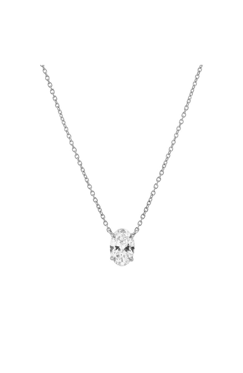 LuvMyJewelry Oval Obsession 14K Gold Lab Grown Diamond Necklace - 1 ct, Main, color,