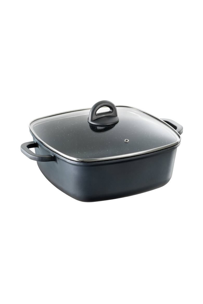 STONE™ 4.5 Qt Casserole with Lid, Main, color, BLACK