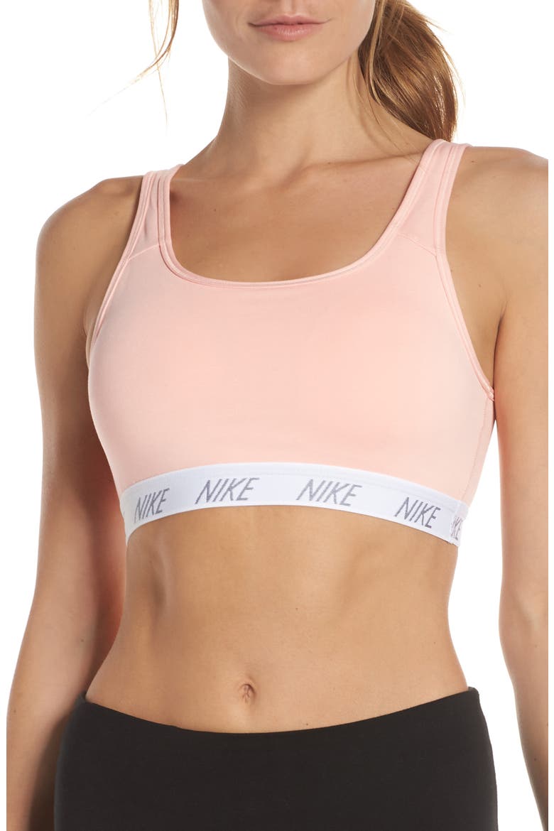 Classic Soft Sports Bra, Main, color, STORM PINK/ BLACK