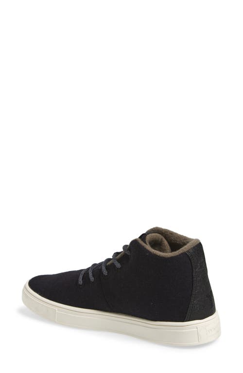 Yy Nation Alto Water Resistant Wool Blend High Top Sneaker In Black/white