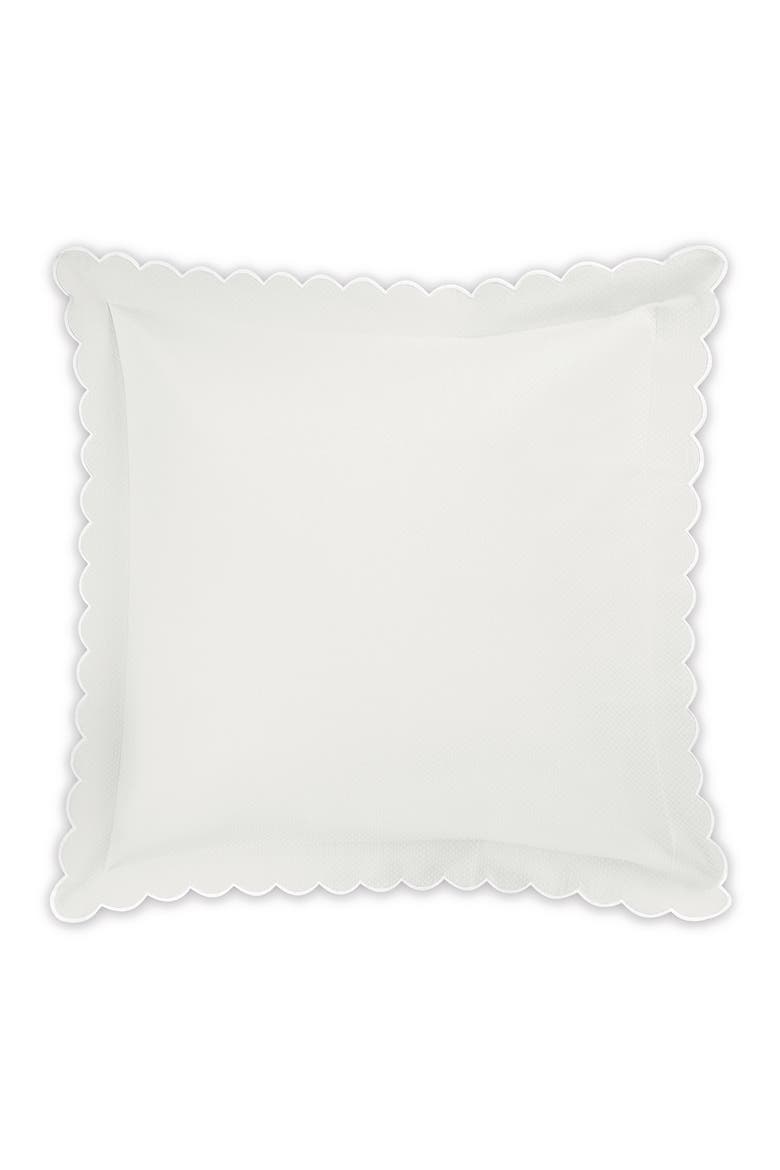 Diamond Piqué Euro Sham, Main, color, BONE