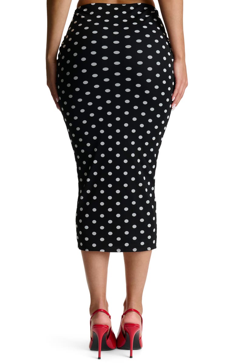 Naked Wardrobe Scoop Waist Midi Skirt, Alternate, color, 