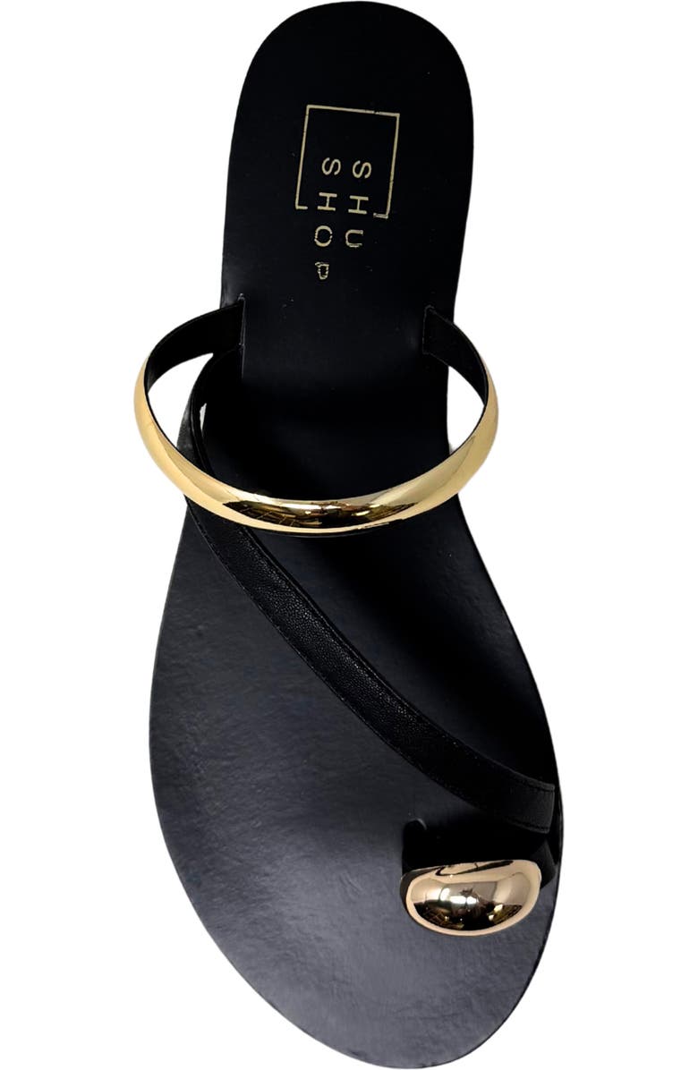 SHUSHOP Brenda Slide Sandal, Alternate, color, Black