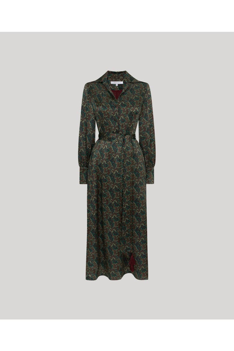 Hawthorn Shirt Dress, Main, color, Burgundy/Green