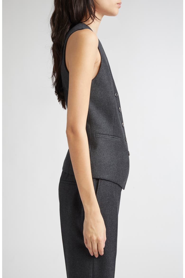 Wool Blend Vest, Alternate, color, 168 CARBON