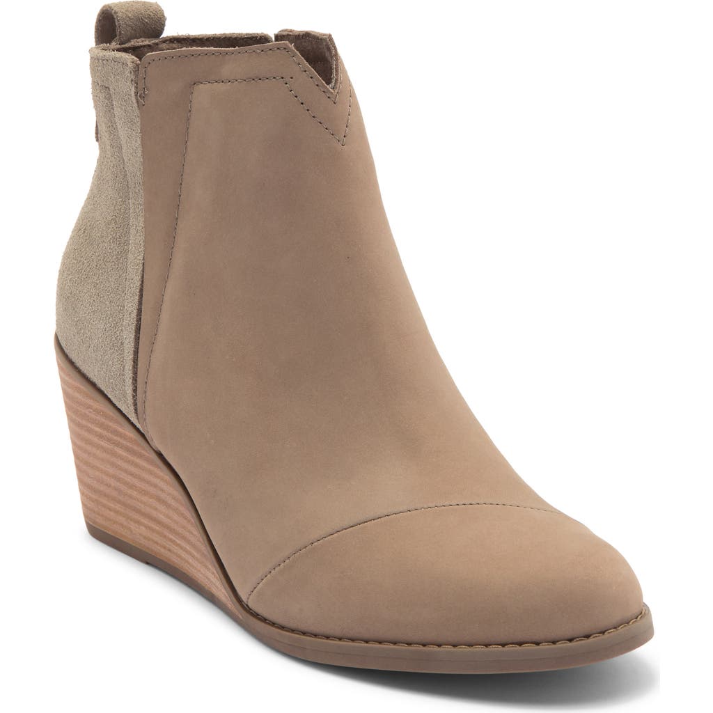 Toms Clare Wedge Bootie In Brown