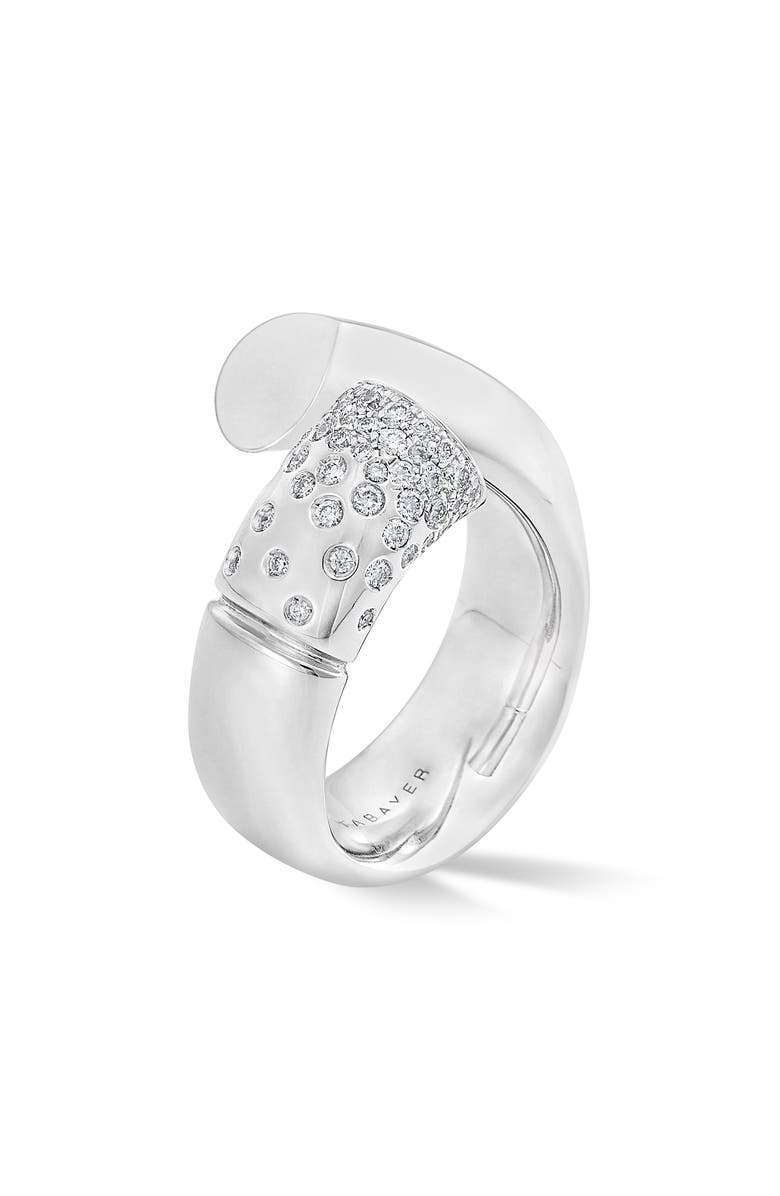 TABAYER Oera Pavé Diamond Ring, Main, color, White Gold