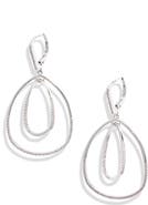 Nordstrom Pavé Inset Oval Orbital Earrings