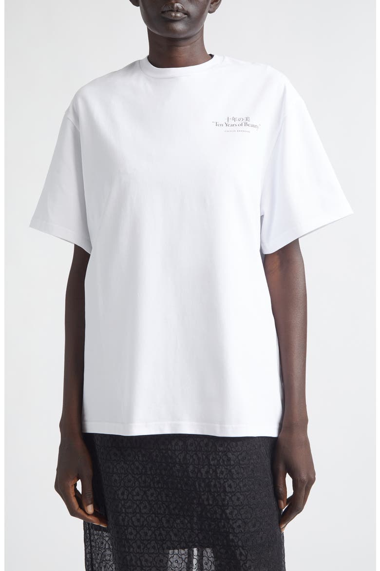 Dorothy Graphic T-Shirt, Main, color, WHITE / BLACK