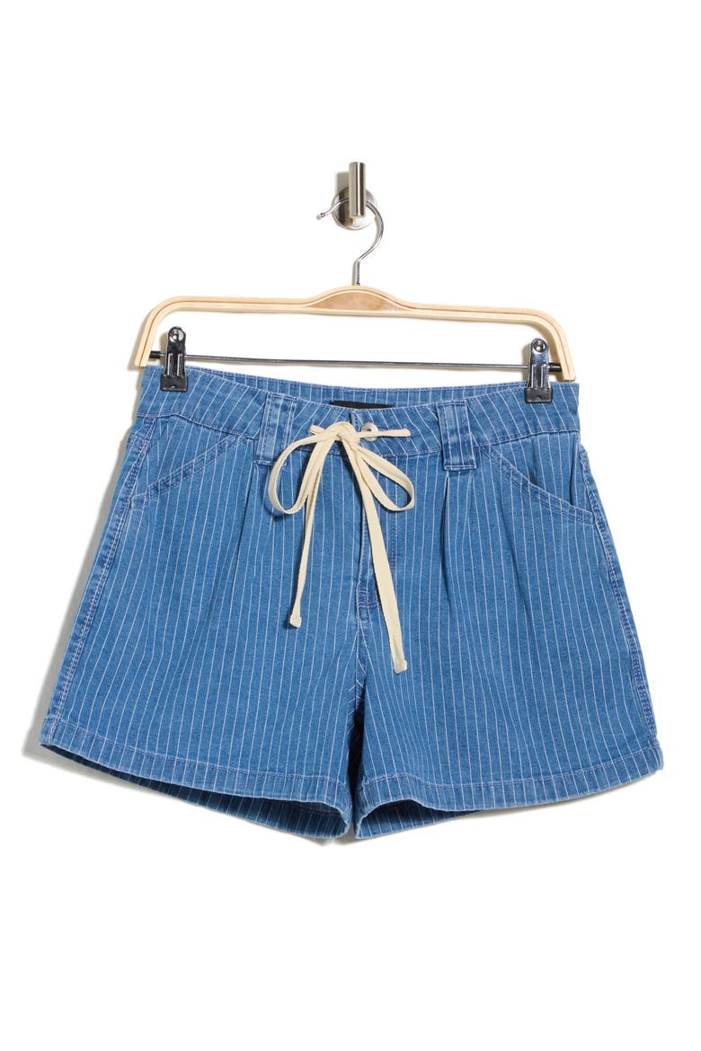 Villa Drawstring Shorts, Alternate, color, LIGHT BLUE STRIPE