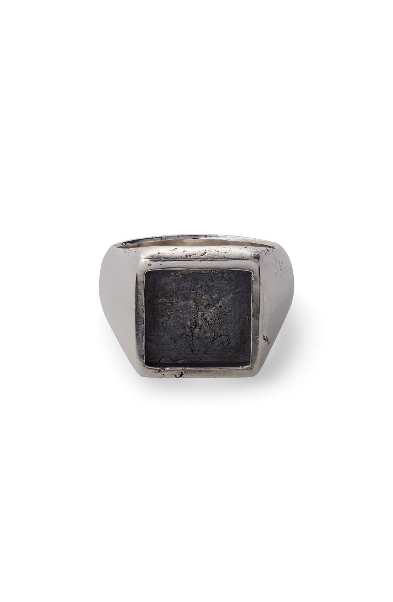 EX-A STUDIO Core Square Signet, Main, color, Sterlling Silver