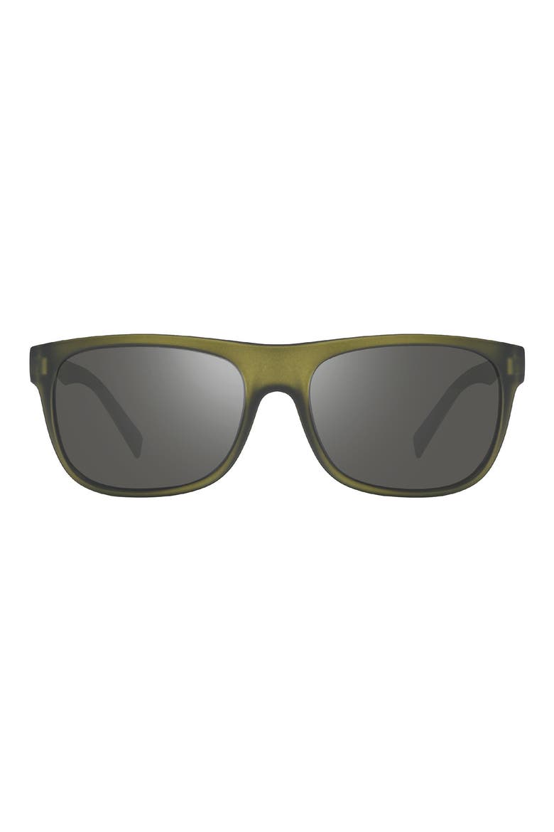 Annika 56mm Polarized Square Sunglasses, Main, color, MATTE CRYSTAL OLIVE