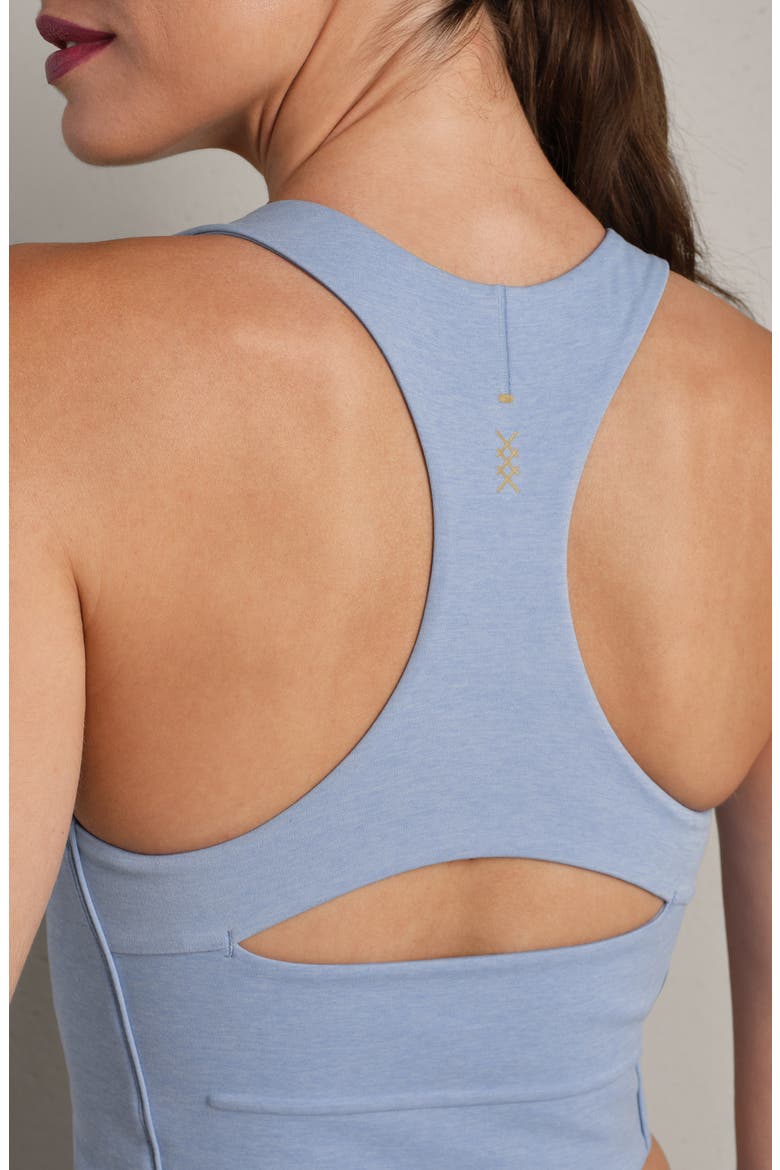 Revive Longline Bra, Alternate, color, FOREVER BLUE HE