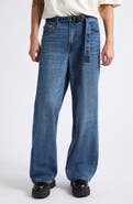 Sacai x Levi's® Gender Inclusive Wide Leg Belted Jeans