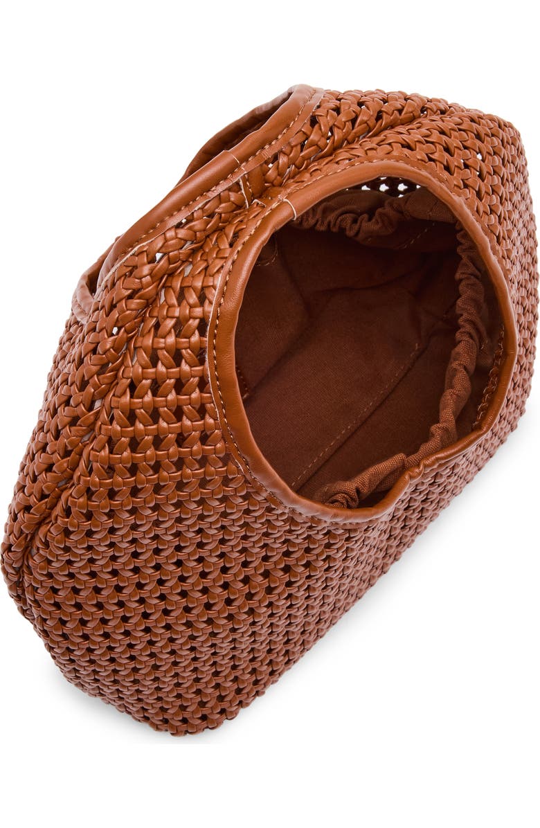 Dolce Vita Dahlia Woven Handbag, Alternate, color, Cognac