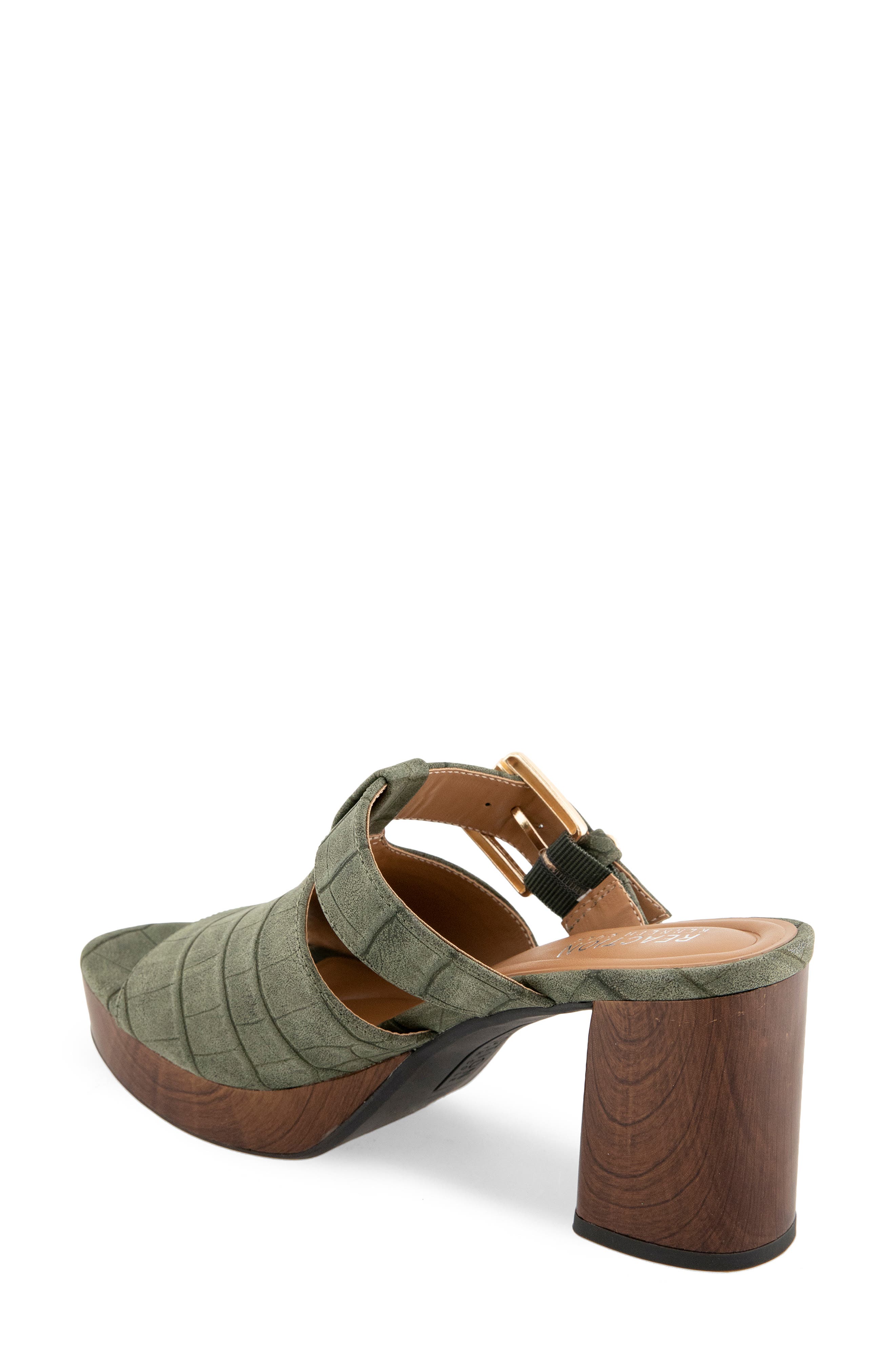 Rumson Platform Sandal, Alternate, color, MILITARY GREEN GATOR
