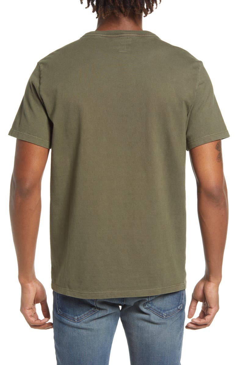HIROSHI KATO The Stamp Crewneck T-Shirt, Alternate, color, 